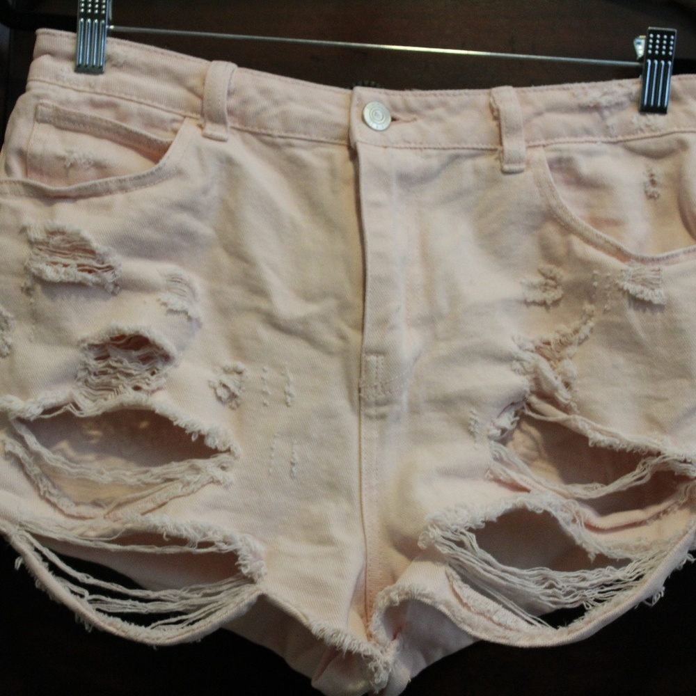 Pink High Waisted Shorts